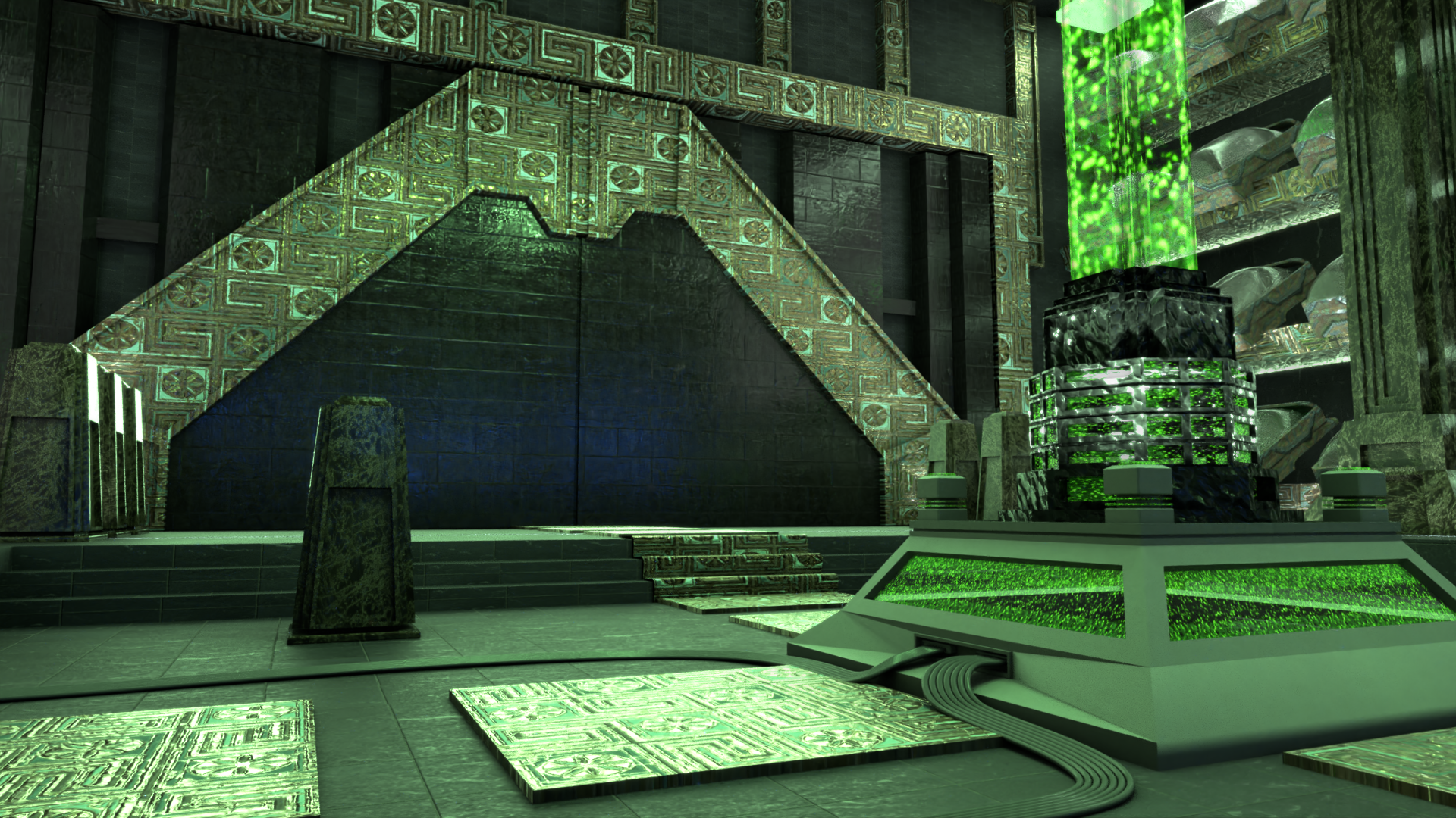 Alien Research Center, scene rendering 2.