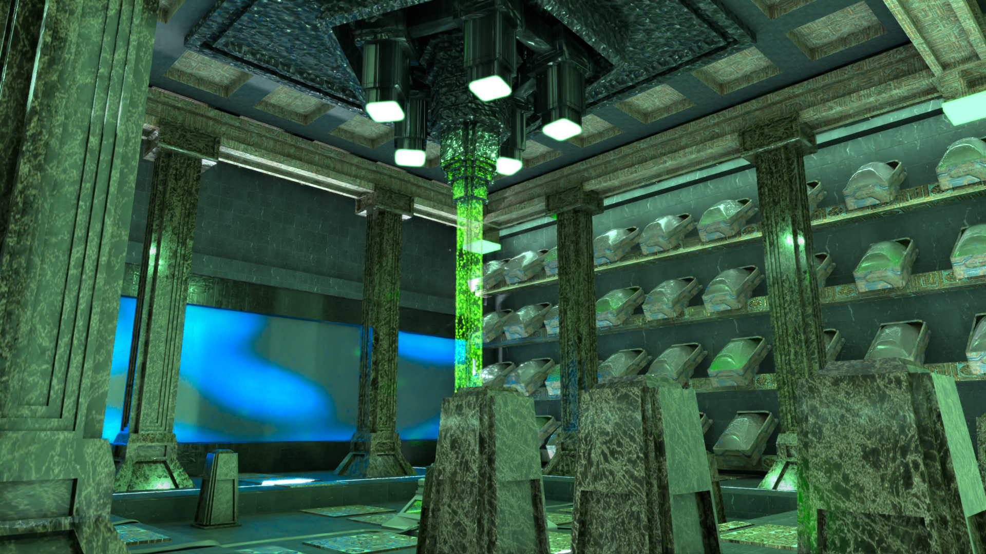 Alien Research Center, scene rendering 4.